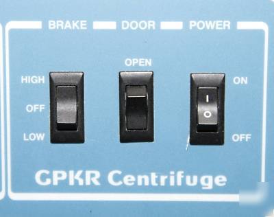 Beckman gpkr refrigerated centrifuge digital display 