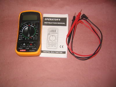 New digital multimeter with back light and case