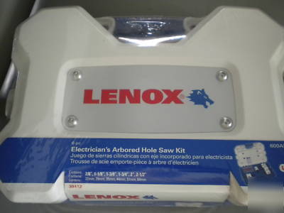 New -lenox electricians hole saw kit 10-piece no. 30800
