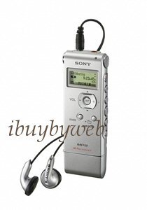 New sony icd-UX81 2GB digital voice recorder silver MP3 