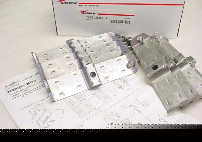 Qty 2 andrew 42396A-2 hanger kits for heliax cable 4032