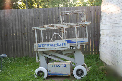 2 strato-lift scissor lifts - 13FT and 20FT