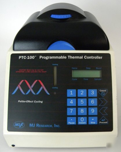 Mj research ptc-100 w/ hot bonnet thermal cycler pcr 96