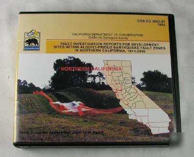 Cgs cd 2003-01 fault reports nor california 1974-2000