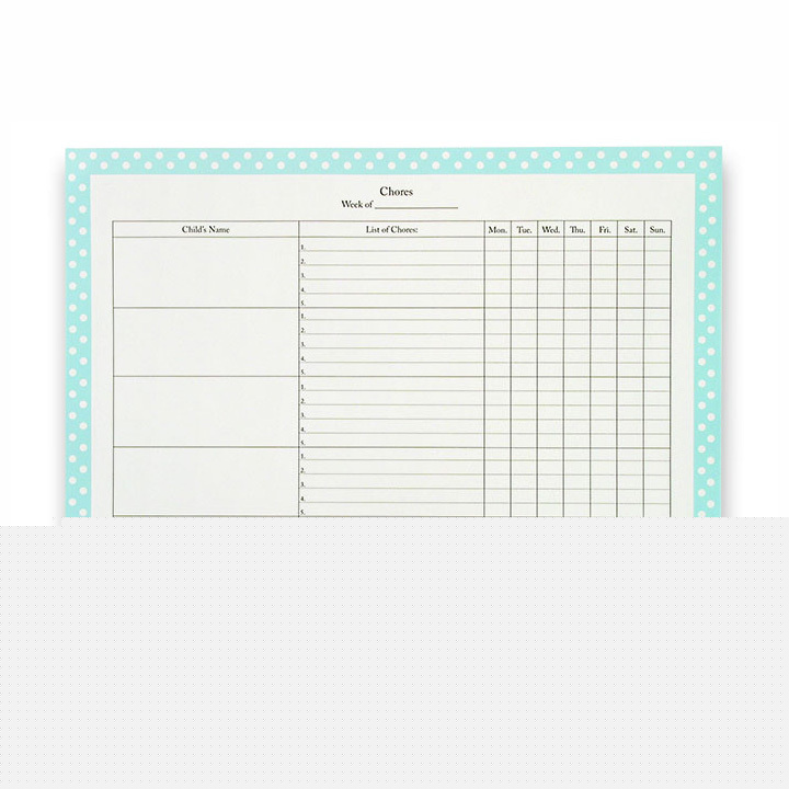 Chore pad by momagenda helps delegate chores to kids