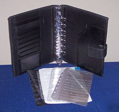 Classic size - black leather franklin planner 7 rings