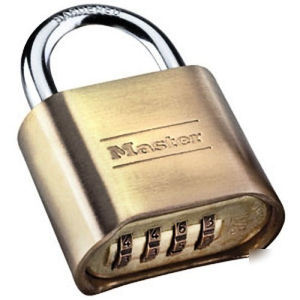 New master lock 4 digit resettable combination padlock