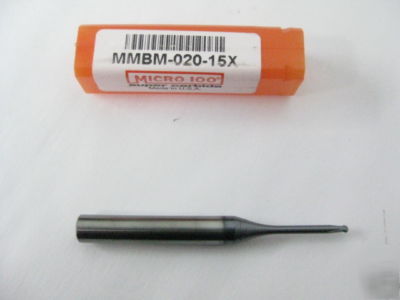 New micro 100 mmbm-020-15X carbide end mill (b*77)