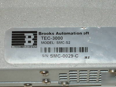 Brooks automation tec-3000 smc-S2 robot control system
