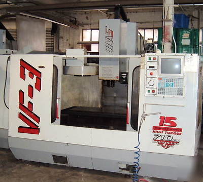 Haas vf-3 cnc vertical machining center 1997 15HP
