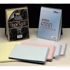 Tops(r) docket(r) steno book, 16 lb., 6 x 9 , gregg ru