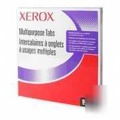 Xerox straight collated copier tabs - white dividers