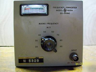 Hewlett-packard model 5251A frequency converter