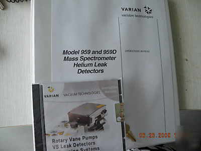 New varian 959 mass spectrometer helium leak detector