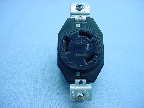 10 leviton L7-30 locking receptacles 30A 277V 70730-fr
