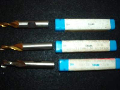 (3) niagara cutters americas greatest end mill all 3/8