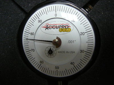 Accupro gold grp 3 dial indicator .500 / .001 - u.s.a.