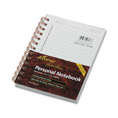 Gold fibre personal notebook, 5 X7 , 130-sheet, burgund