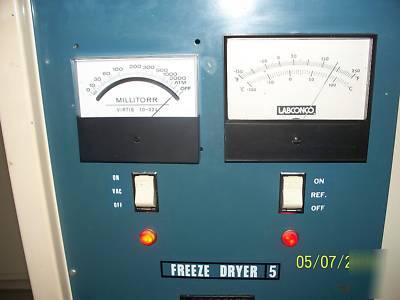 Labconco freeze dryer 5 model 750505 portable