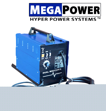 Megapower mig 135 welder dual gas flux wire welding 