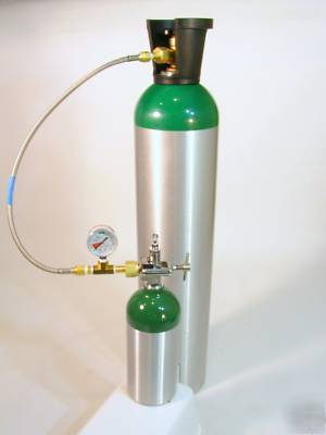 Pet breeder vet oxygen cylinder &transfill adapter 90CF