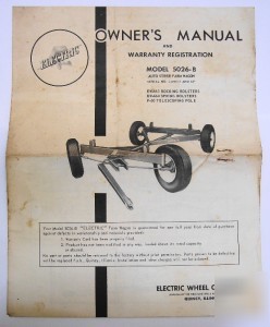 Electric wheel company farm wagon model 5026-b manual
