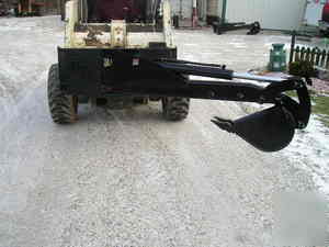 Htw skidhoe skid steer bobcat backhoe articulating boom