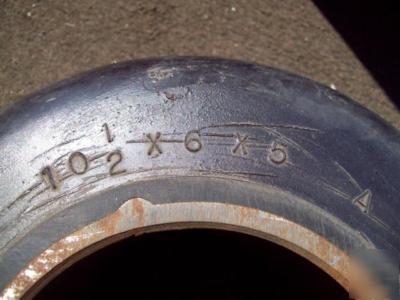 One pair cushothane forklift tires 10-1/2