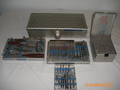 Zimmer foot/ankle 2311 instruments, screws, plates