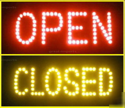 â–ºled open + closed sign neon brâ–º animated 5 function â–º