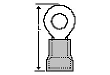 35PCS 19073-0165 ring tongue terminal molex 10-12AWG #8