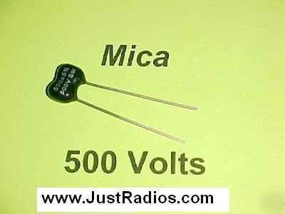 43PF at 500V dipped silver mica capacitors : qty=11