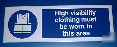High visibility clothing safety sticker 450X150MM