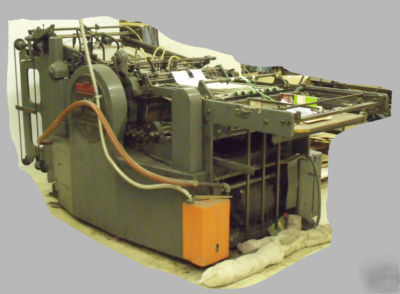 Miller sg 19X25 cylinder die cutting / scoring press