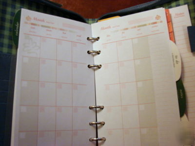 New cambridge organizer agenda undated; color formats 