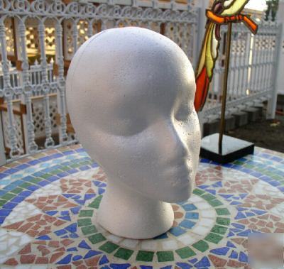New styrofoam foam mannequin head display wig hat mask 