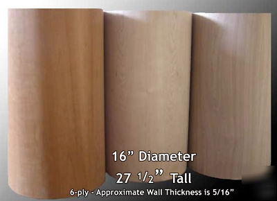 6-ply molded plywood cylinder 27 Â½