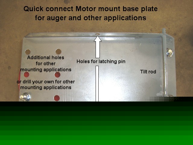 Electric motor mount bottom half quick detach 11503 