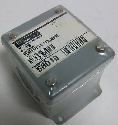 Hoffman pushbutton steel enclosure box type 12 E1PB 