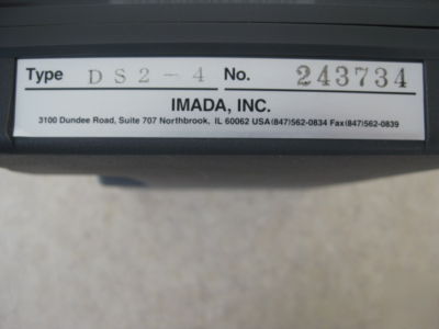 New imada 4 lb cap. digital force push/ pull gauge (R4)