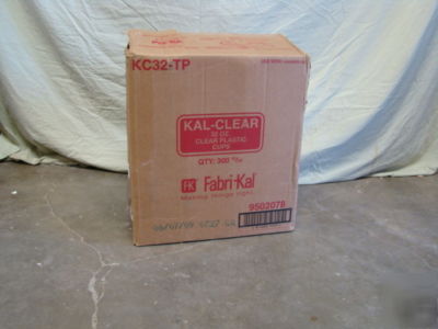 300 fabri-kal 32OZ clear plastic cups KC32-tp (#194)
