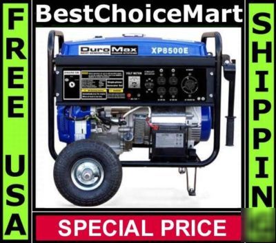 Duromax generator 16.0 hp, 8500 watt air cooled engine