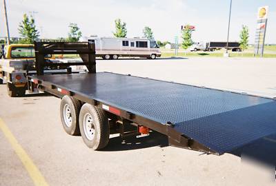 Goose neck 5 th wheel deck over trailer, 14,000 gvw