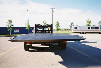 Goose neck 5 th wheel deck over trailer, 14,000 gvw
