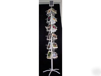 Greeting card display rack 24FL <w> carousel combo spin