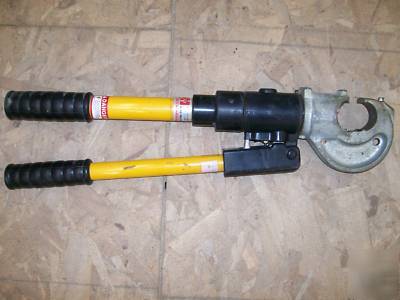 Huskie ep-410 manual hydraulic crimper with case
