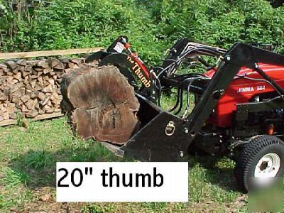 New bucket thumb grapple for skid steer loader tractor