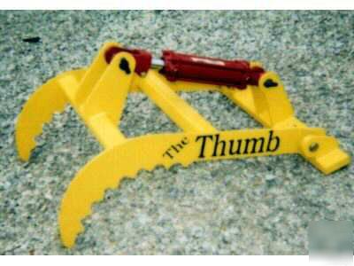 New bucket thumb grapple for skid steer loader tractor