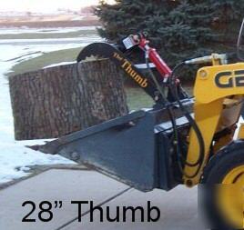 New bucket thumb grapple for skid steer loader tractor