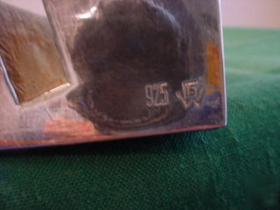 New wallace silversmiths business card holder golf ball 